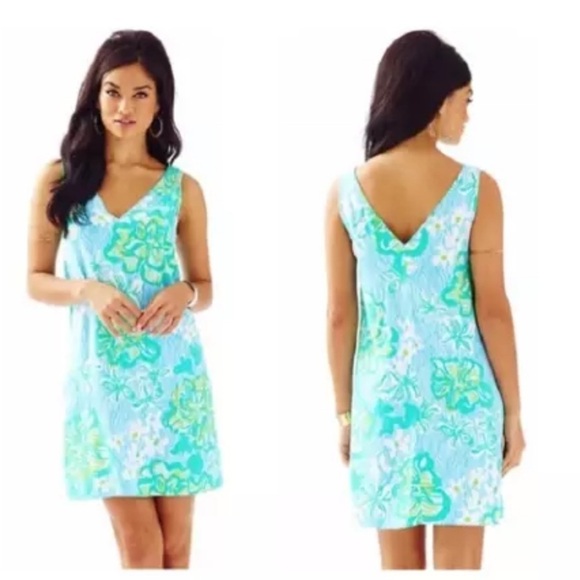 Lilly Pulitzer Dresses & Skirts - Lilly Pulitzer Calissa Wave Rider Double V Dress Size 4